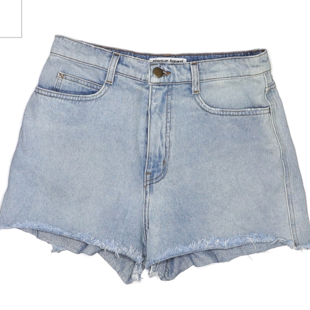 American Apparel High Rise Short Shorts